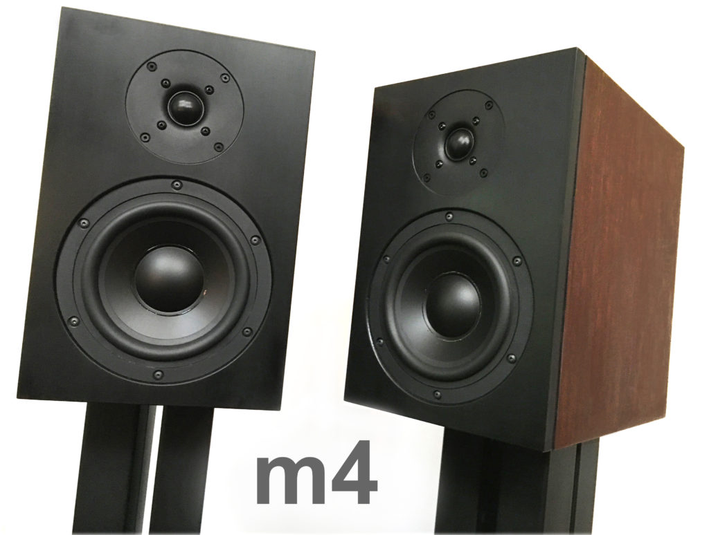 m4 speakers on stands