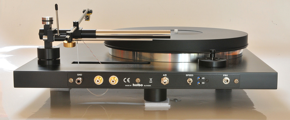 Holbo Airbearing turntable, front view