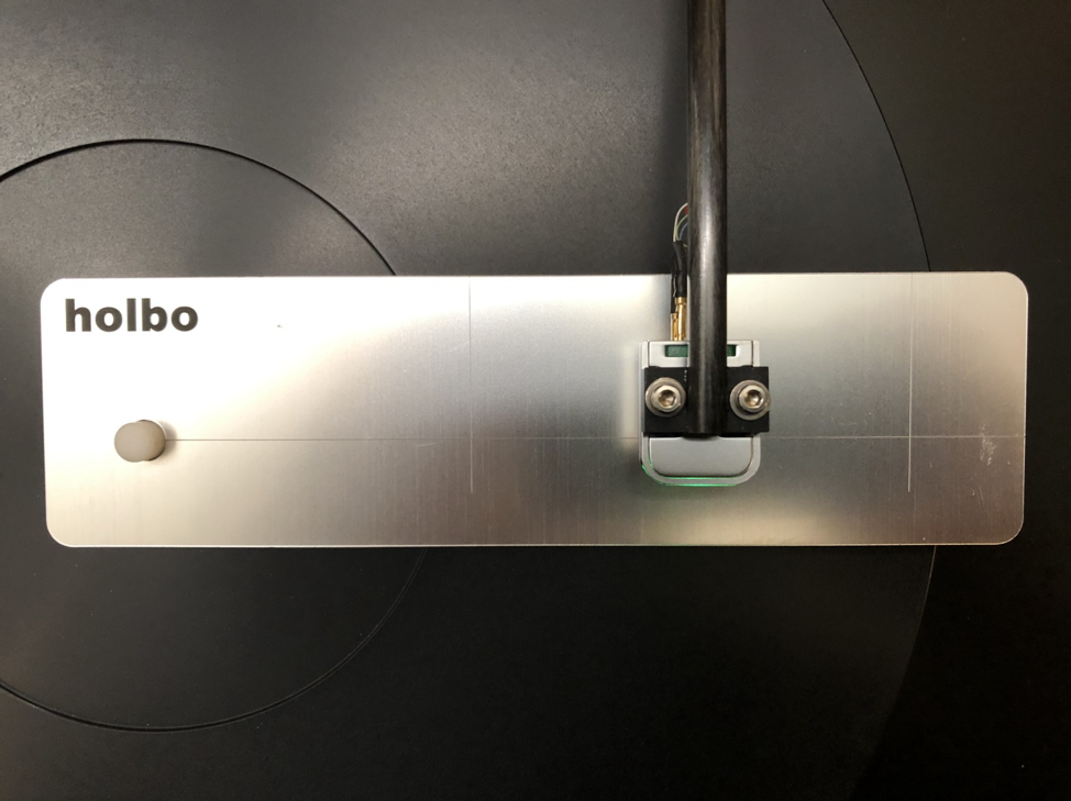 Close-up Holbo tangential tonearm